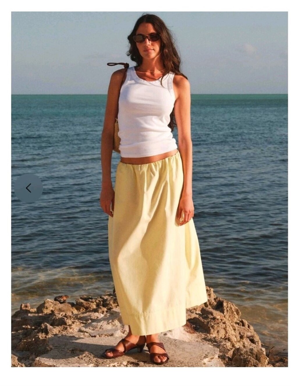 J Crew Pull-on midi skirt in cotton poplin CS864 Size XS Chartreuse